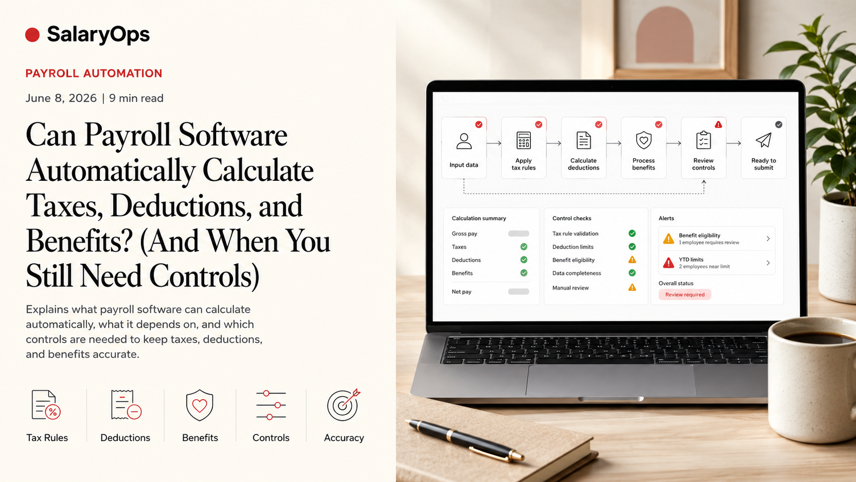 Can Payroll Software Automatically Calculate Taxes, Deductions, and Benefits? (And When You Still Need Controls)